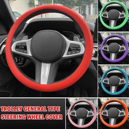 Steering Wheel Covers Silicone Car Auto Cover Soft Multi Colour Universal Skin Accessories