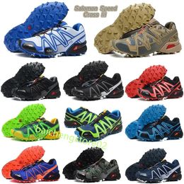 2023 Running Shoes Solomon Sneakers Speed Cross 3.0 III CS mens men casual shoes Black red white Dark blue apple green yellow trainers outdoor sports sneakers B9