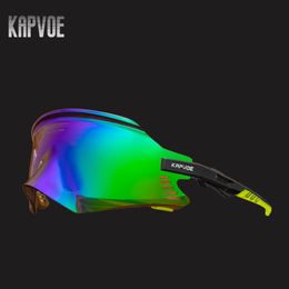 Outdoor Eyewear kapvoe Outdoor Sports Men Women Cycling sunglasses Hiking goggles Mountain road bike sand goggles Bicycle Cycling Glasses UV400 231118