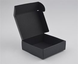 50pcs Black Craft Kraft Paper Box black Packaging Wedding Party Small Gift Candy Jewelry Package es For Handmade Soap box 2108056649045