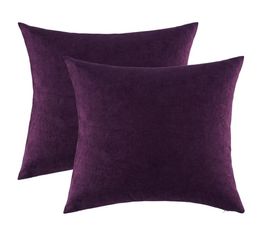 GIGIZAZA Purple Cushions Covers 45x45 50x50 for Sofa Bed Home Decor Throw Pillow Case Covers for Couch Bedroom Luxury Pillowcases 1544944