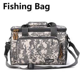 Outdoor Bags 600D Waterproof Fishing Bag Large Capacity Tackle Multi Purpose Shoulder Carp Accessories 231118