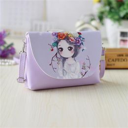 Evening Bags Fashion Cartoon Leather Shoulder For Woman Crossbody Messenger Bag Wallet Handbag Female Purse Money Pouch Pocket GirlsEvening