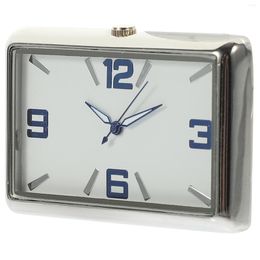 Wall Clocks Car Square Clock Dashboard Miniture Decoration Self-adhesive Supplies Mini