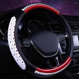 Steering Wheel Covers Automobile Cover Four Seasons General Handlebar Anti-skid And Wear-resistant Super Fibre Leather 38cm