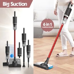 Other Housekeeping Organisation USB Rechargeable Home Car Dust Hair Cleaning With Water Tank Multifunction 6 in 1 Handheld Wireless Vacuum Cleaner 231118