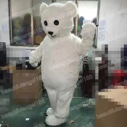Halloween white bear Mascot Costumes Cartoon Theme Character Carnival Unisex Adults Size Outfit Christmas Party Outfit Suit For Men Women
