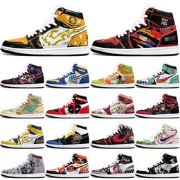 DIY classics Customised shoes sports basketball shoes 1s for men women antiskid anime Versatile fashionable figure sneakers 36-48 442853