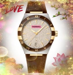 Luxury automatic mechanical movement watch genuine leather belt super luminous mens clock top quality super star choice wristwatch Gift