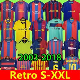 Barcelona Retro Soccer Jerseys 2005 2006 2007 2008 2009 2010 2011 2012 2013 vintage football shirt RONALDINHO XAVI A.INIESTA 03 04 05 06 07 08 09 10 11 12 13 14 15 16 17