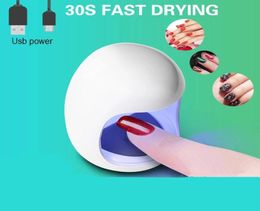 MINI 3W USB Pink Egg Shape Design 30S Fast Drying UV LED Lamp Nail Dryer Gel Polish Curing Light6187653