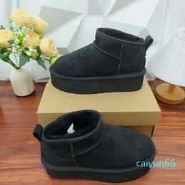 designer shoes slippers Winter plush Warm cotton Snow boots Half Sandals and fashion tide windtight