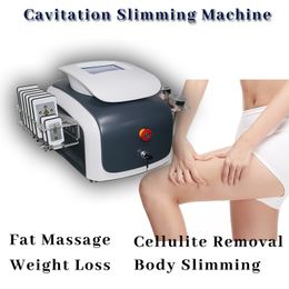 Lipolaser Diode Weight Loss Portable Slimming Machine 6 In 1 Belly Fat Massage 40k Cavitation Rf Wrinkle Removal