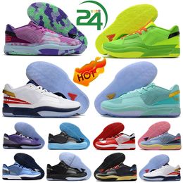 Fashion Running Ja Day 1 Ja Mo Rant Shoe First Signature Sneakers Men Women Take Green Grape Purple Pink Playground Dark Grey Pure Platinum Outdoor