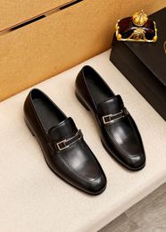 Top Quality 2023 Mens Dress Shoes Formal Fashion Genuine Leather Flats Men's Brand Designer Business Oxfords Size 38-45