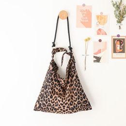 Evening Bags Women Shoulder Bag Leopard Printed Tote Handbags Vintage Under Arm Female Versatile Purse Soft Shopping For