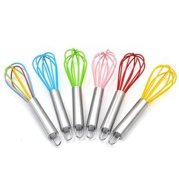 Egg Tools Stainless Steel Handle Beater Whisk Baking Manual Sile Cream Butter Eggs Tool Dough Mixer Kitchen Supplies Drop De Dhgarden Dhemt