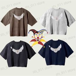 Men's T-Shirts Season 6 T Shirt Men Women 1 1 Best Quality Oversized Heavy Fabric Unisex Dove Print T-shirts Tee T230419