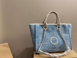 Designer Bag Kvinnors Pearl Beach Bag Premium Handväska Kvinnor Handväska stor kapacitet Casual Tote Bag