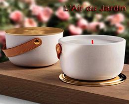 Scented Candle Bougie 220g French Brand Parfum Candles Long Smell Perfumed Fragrance Wax Dehors II Neige Feuilles Fast Ship3362482