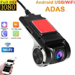 New ADAS 1080P Car Dvr Dash Cam DVR Dash Camera Car USB/WIFI Dash Cam Android Loop Record Recorder Dash Cam Night Version Auto Parts