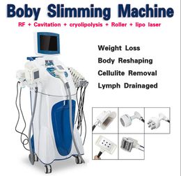 Roller massage Body Sculpting Machine weight loss vacuum slimming lipoLaser skin tightening cavitation RF therapy cryolipolysis fat freezing