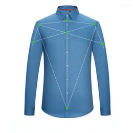 Men's Dress Shirts 2023 Microfiber Material Non-iron Professional Casual Pure Colour Longsleeve Shirt For Men White Slim Fit Trends