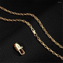 Chains O-type Design Wholesale 4MM 18 K Fashion Dubai Bangle Jewellery Gold Colour Ethiopian Necklace For Women Africa Arab Items