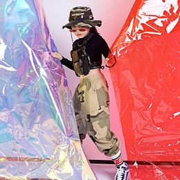 Stage Wear Children Jazz Dance Costume For Girls Hip Hop Street Dancing Costumes Kids Outfits Performance Clothes