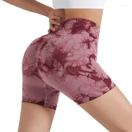 Active Shorts 2023 Tie Dye Seamless Women Athleisure High Waist Hip Lift Fitness Gym Yoga Pants Cycling Push Up Leggings