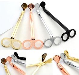 186CM Stainless Steel Candle Wick Trimmer Oil Lamp Trim scissor tijera tesoura Cutter Snuffer Tool Hook Clipper Candle extinguish1112381