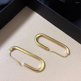Dangle Earrings Simple Long Drop Ear Fashion Jewellery Design Big Personality Geometric Golden Ladies