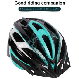 Cycling Helmets Bicycle Helmet With LED Rear Light For Women Men Bike MTB With Detachable Visor Lightweight And Vented Mountain Cycling Helmet P230419