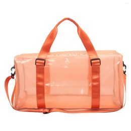 Duffel Bags Travel Bag Large Capacity Luggage Transparent Jelly Shoulder Messenger Ports Beach Swimming Fitness