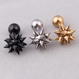 Stud Earrings Korean Fashion Rivet Tip Cone Spike Ball Titanium Steel Cool Punk For Women Man Statement Jewellery 2023