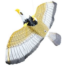 Decorative Objects Figurines Fake Flying Hawk Decoy Bird Deterrent Devices Scare s Away Repellent for Garden Scarecrow Yard Repeller Eagle 230418