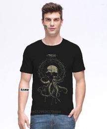 Men's T Shirts Cthulhu Cultist - H P Lovecrafts Call Of Inspired Mens Horror Themed T-shirt Screen Printed By Hand Geek Gift