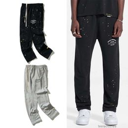 Designers Casual Pant Streetwear Jogger Trousers Sweatpants 22ss Power by Represents ative High Street Colourful Speckled Loose Straight Leg Sports Guards Pants