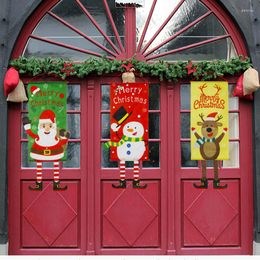 Party Decoration Christmas Porch Sign Banner Wall Supplies For Home Front Door Xqmg Banners Event