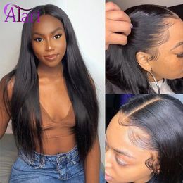 Atari HD Transparent Lace Frontal Wig Bone Straight Lace Front Wig Natural Hairline Virgin Human Hair Wigs Brazilian Hair Wigs