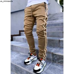 Men's Pants Men's Pants Multiple 3D Pockets Trousers Male Casual Drstring Straight Street Style Reflective Baggy Pants J230419