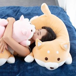 Plush Dolls 1pc Lovely Fat Shiba Inu Corgi Dog Toys Stuffed Soft Kawaii Animal Cartoon Pillow Gift for Kids Baby Children 230418