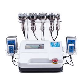 Professional multifunctional portable 6-in-1 Ultrasonic RF BIO Vacuum Cavitation fat removal facial laser Slimmer machine