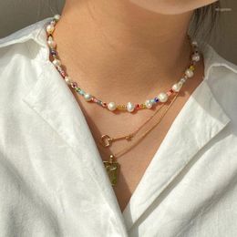 Choker Colorful Freshwater Pearl Beaded Necklace Seed Bead Jewelry Pearl. Necklace. Peruvian Opal.