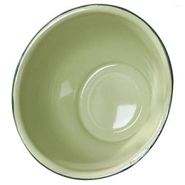 Bowls Enamel Bowl Vintage Soup Enamelware Thicken Household Basin Storage Pot