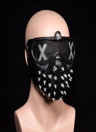 Halloween Devil COS Anime Stage Mask Ghost Steps Street Rivet Death Masks Watch Dogs Cosplay Stage Party Face Masks GB8888373265