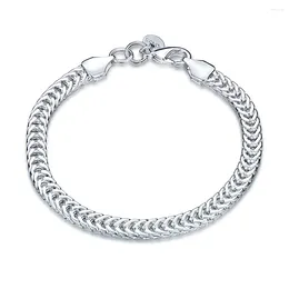 Charm Bracelets Factory Price Fashion Bracelet For Women Silver Plated Jewellery Wedding Pulseira De Prata Design