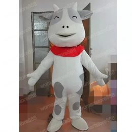 Simulation lovely cow Mascot Costume Carnival Unisex Outfit Christmas Birthday Party Outdoor Festival Dress Up Promotional Props For Women Men
