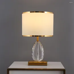 Table Lamps TEMAR Modern Crystal Lamp Vintage LED Creative Dimming Luxury Desk Lights For Home Living Room Bedroom Decor