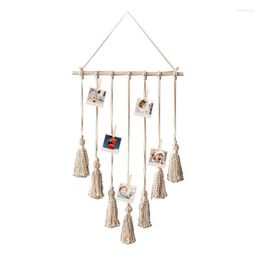 Decorative Figurines Po Display Macrame Wall Hanging Pictures Boho Home Decor Kids Baby Room Decoration Gift Friend And Family